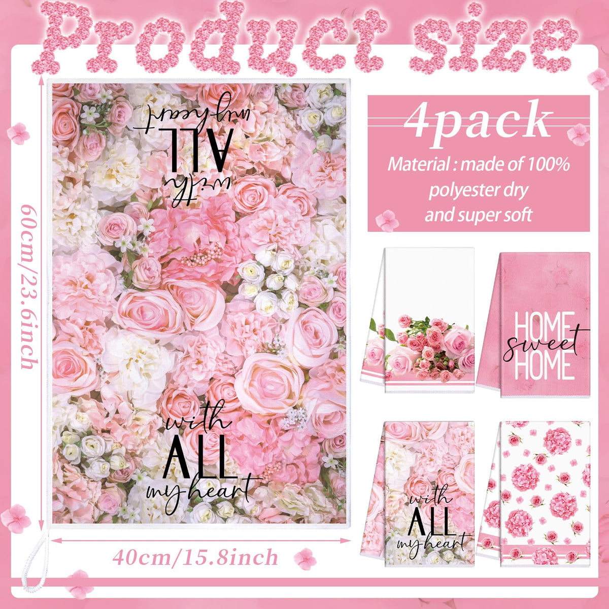 Leinuosen pink rose pot holders set highlights heat protection in busy kitchens.