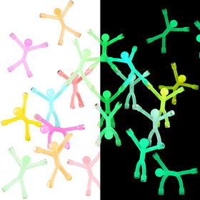 Leitee glow humanoid magnets in yellow stand out on whiteboards and shelves.