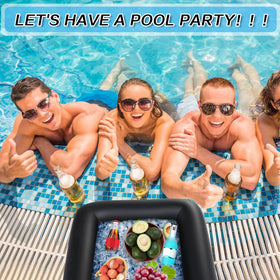 Leitee inflatable serving bar durable PVC construction for long-term use.