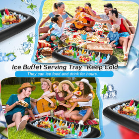 Leitee inflatable serving bar large capacity ideal for fruits and beers.