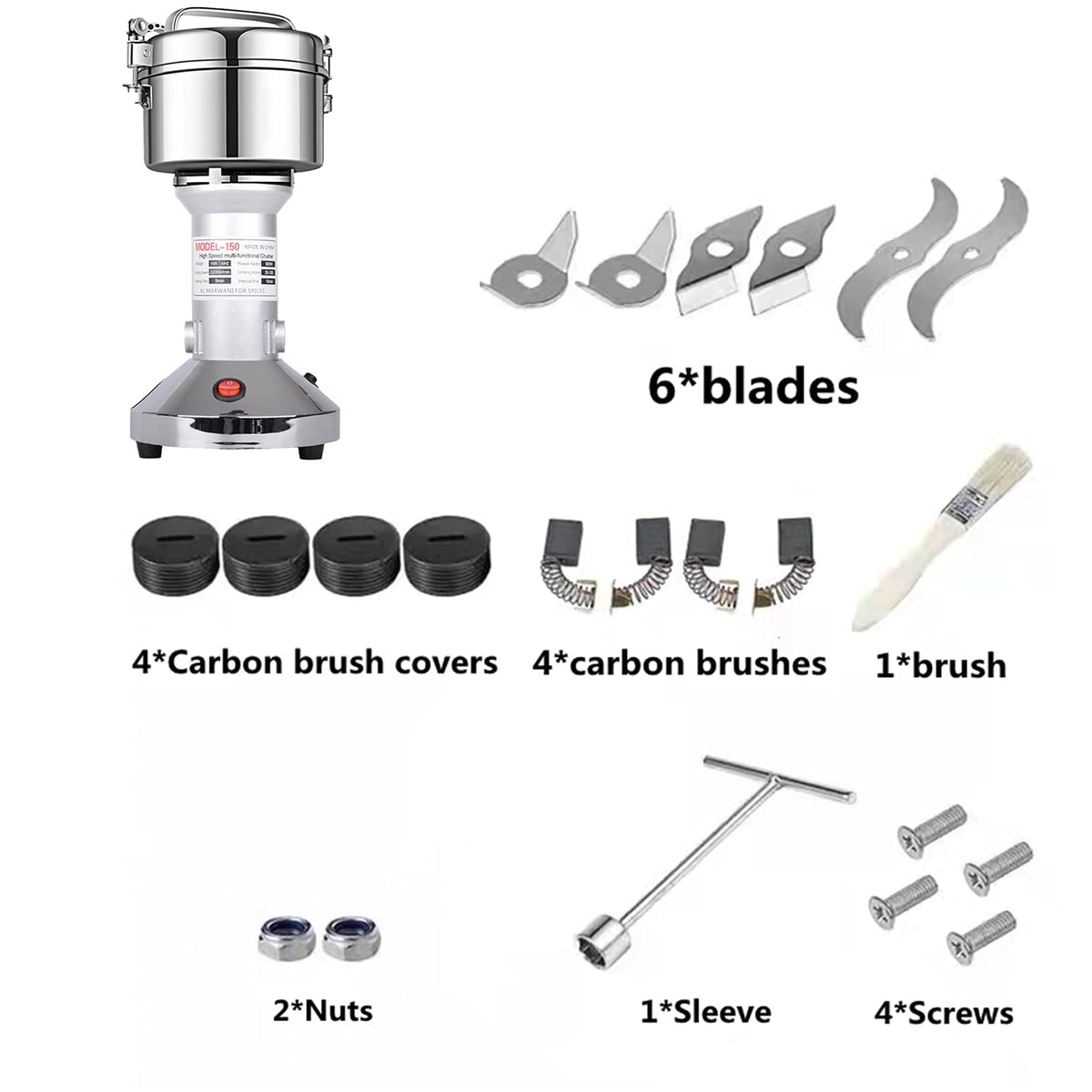 LEJIEYIN grain mill easy cleaning and storage after use.