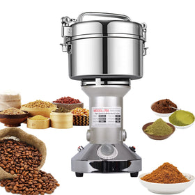 LEJIEYIN grain mill grinder front view with 750g capacity for quick dry grinding