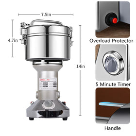 LEJIEYIN grain mill grinder overload protection safety feature