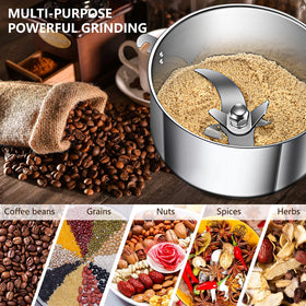 LEJIEYIN grain mill 900W motor delivers fast, reliable grinding performance.