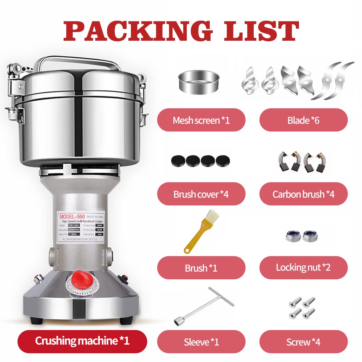 LEJIEYIN grinder safety overload protection, certified safe operation with auto shut-off.
