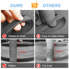 LekDrok mat serves as bowl holder for quick serving and easy access.