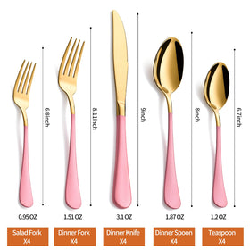 Lekoton gold dinner forks with premium shine for any table.