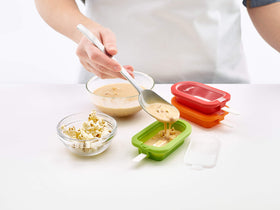 Lekue multicolor set helps save space with stackable design.