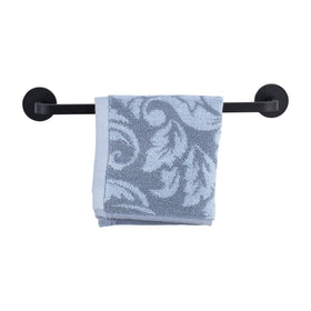 Strong magnets secure towel bar even with damp towels