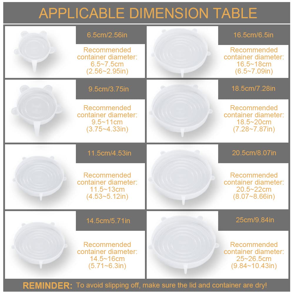 LELE LIFE extendable lid extends to seal a range of bowls and jars.