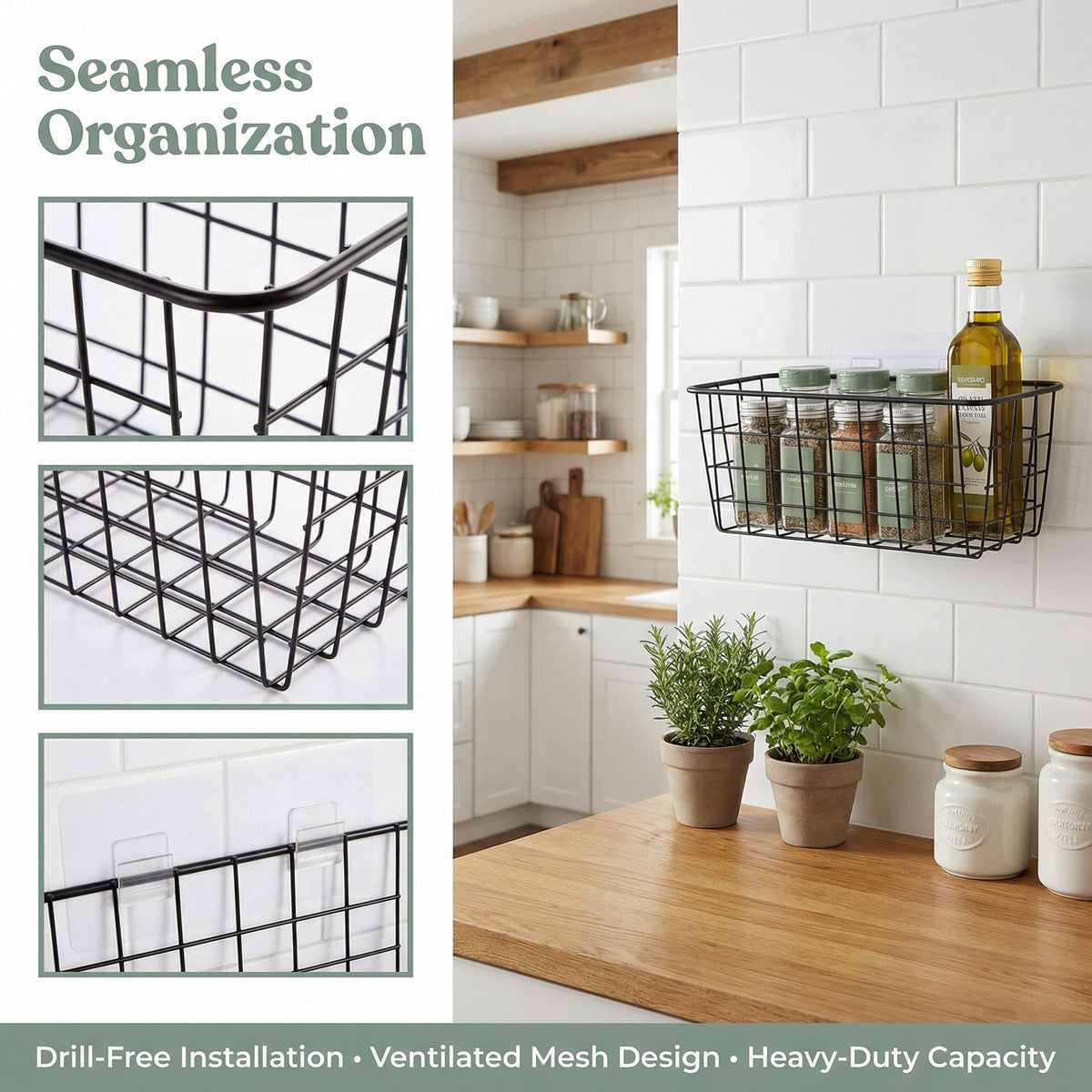 LeleCAT adhesive rack helps renters maximize space without drilling