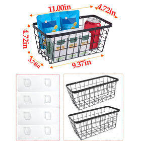 LeleCAT wall-mount basket on door keeps toiletries within easy reach.
