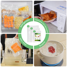 L'ELEF MISTICO gallon-size vacuum bags for family portions.