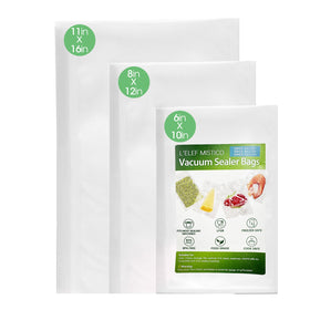 L'ELEF MISTICO pint-size vacuum bags for precise portioning and snack prep.