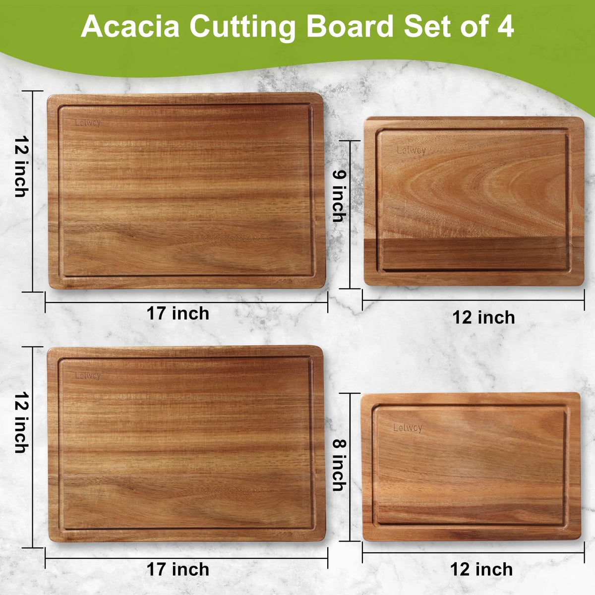 Lelwoy cutting board surface is smooth after thorough sanding.