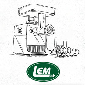LEM BigBite #8 package contents including grinder and accessories