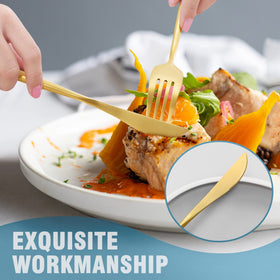 Lemeya brushed finish silverware for durable everyday use