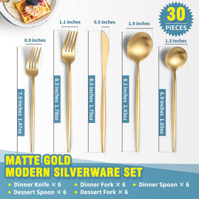 Lemeya matte gold dinner forks elevate your table setting