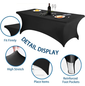 Lemict picnic or birthday setup with wrinkle-free, smooth surface.