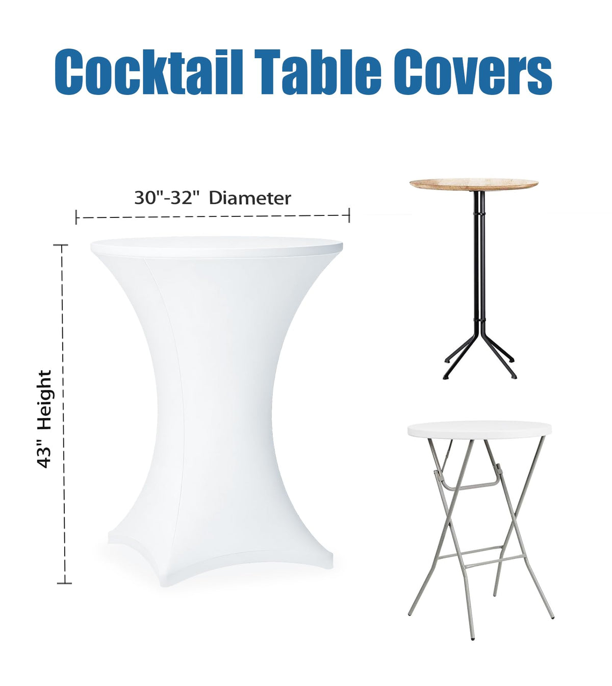 Lemict tablecloth with reinforced leg pockets keeps round tables stable.