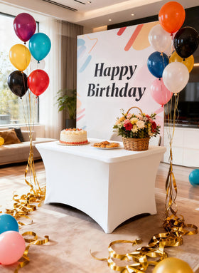Lemict reusable durable cover withstands multiple uses for long-term gatherings.