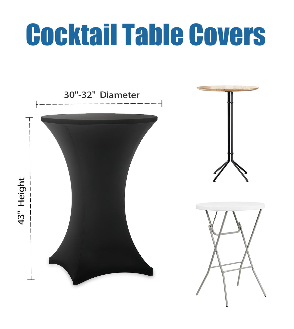 Lemict stretch spandex tablecloth fabric provides durable, wrinkle-resistant coverage for events.