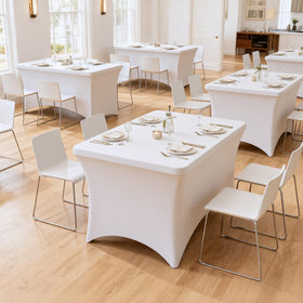 Lemict tablecloth leg pockets provide secure fit for steady corners during events.