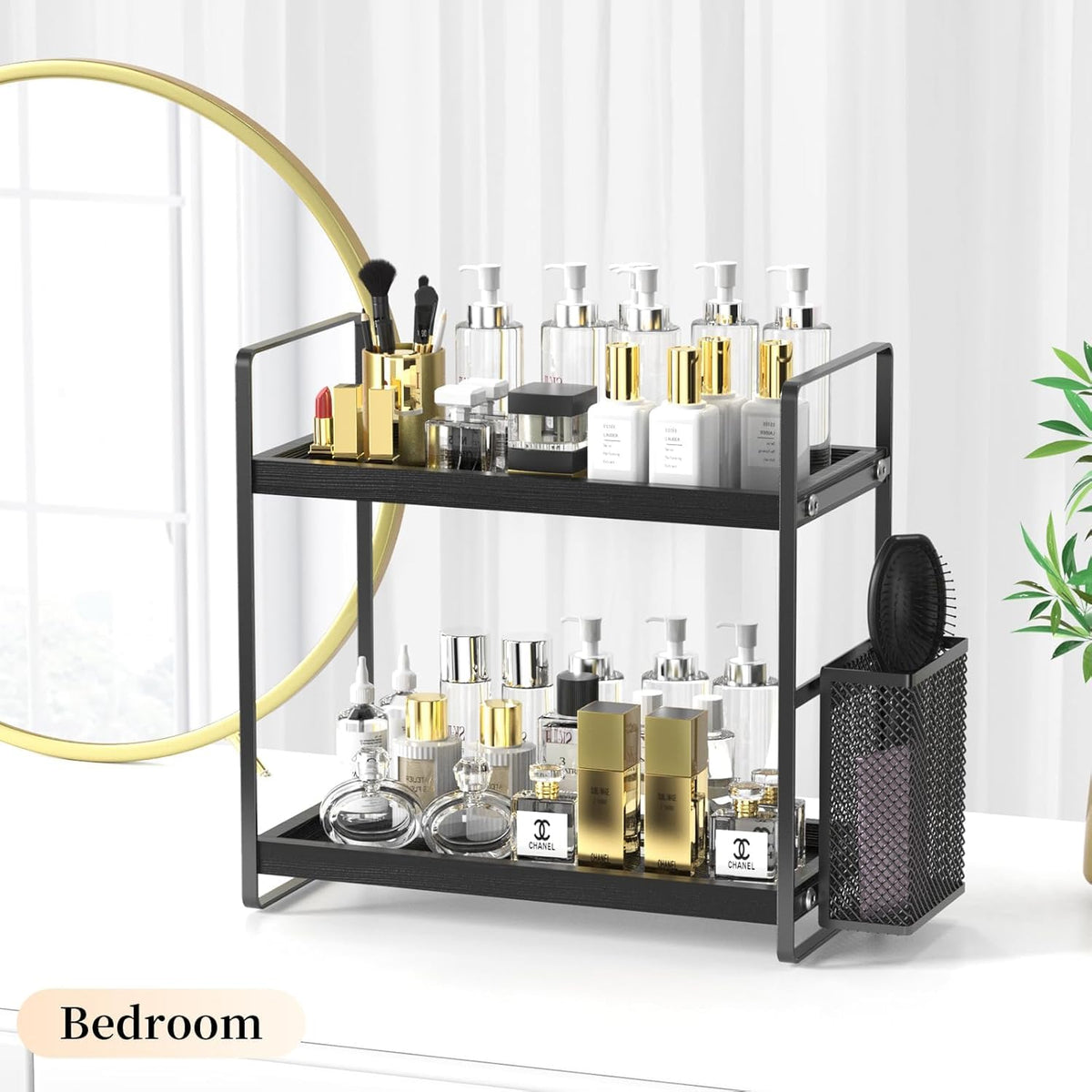 LEMIKKLE perfume and skincare tray showcases products while saving desk space.