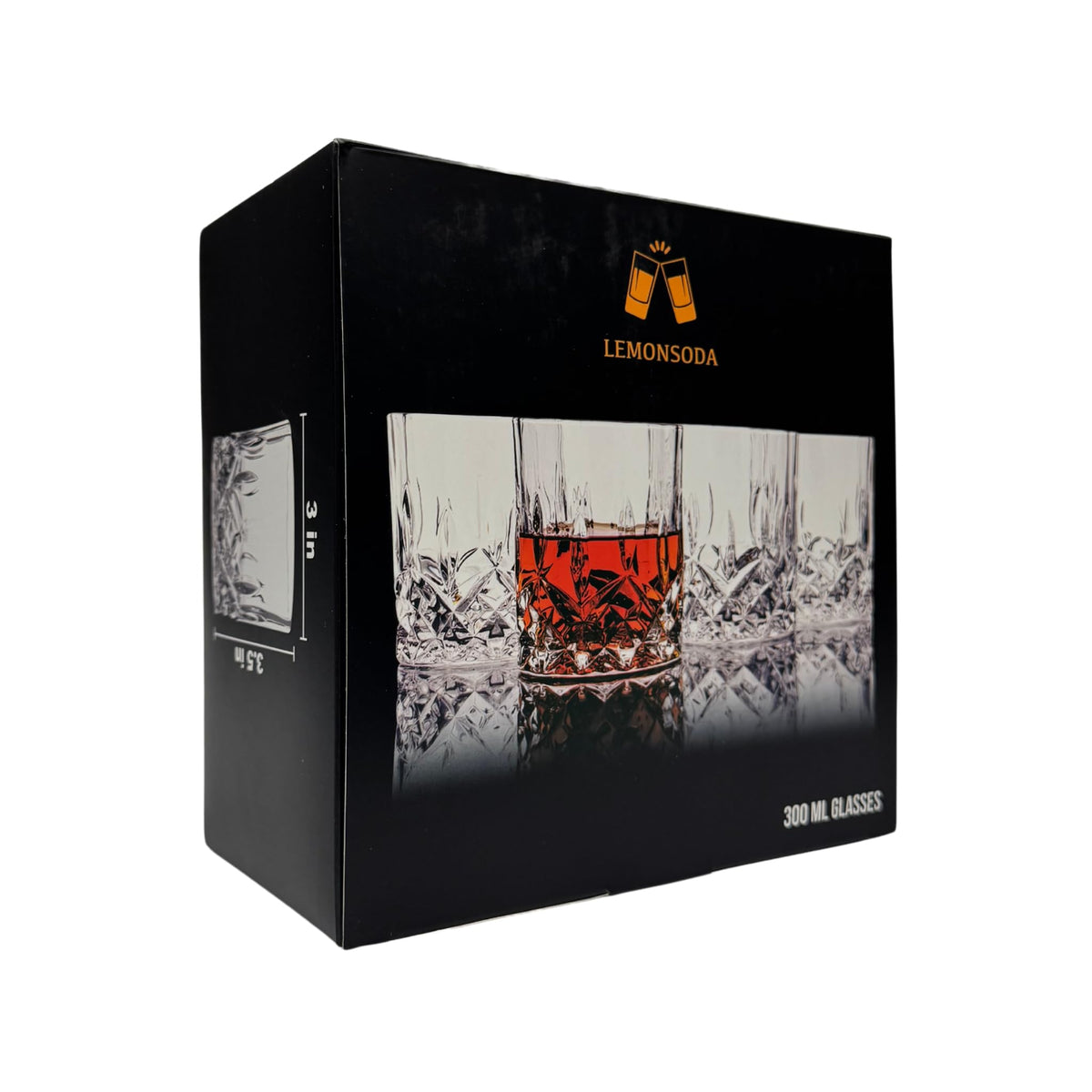 LEMONSODA daily-use crystal tumbler showcased for versatile sipping