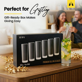 LEMONSODA gift-boxed highball glass set for celebrations.