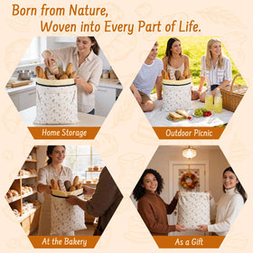 Lemoobolsa beeswax bread bag is easy to wipe clean after use