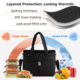 Lemoobolsa leak-proof interior lining protects bag from spills during commute