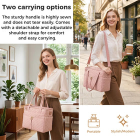 Lemoobolsa soft-cooler bag with comfortable strap for easy carrying.