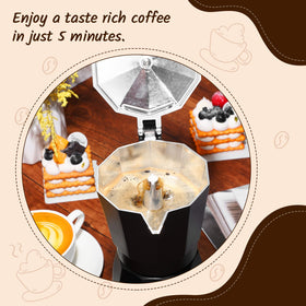 Lemosae electric espresso maker shown for convenient stove-free brewing at home