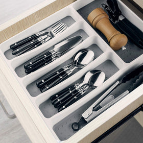 LeMuna tray bottom with rubber feet prevents sliding on smooth surfaces