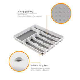 LeMuna soft grip lining protects delicate cutlery from scratches
