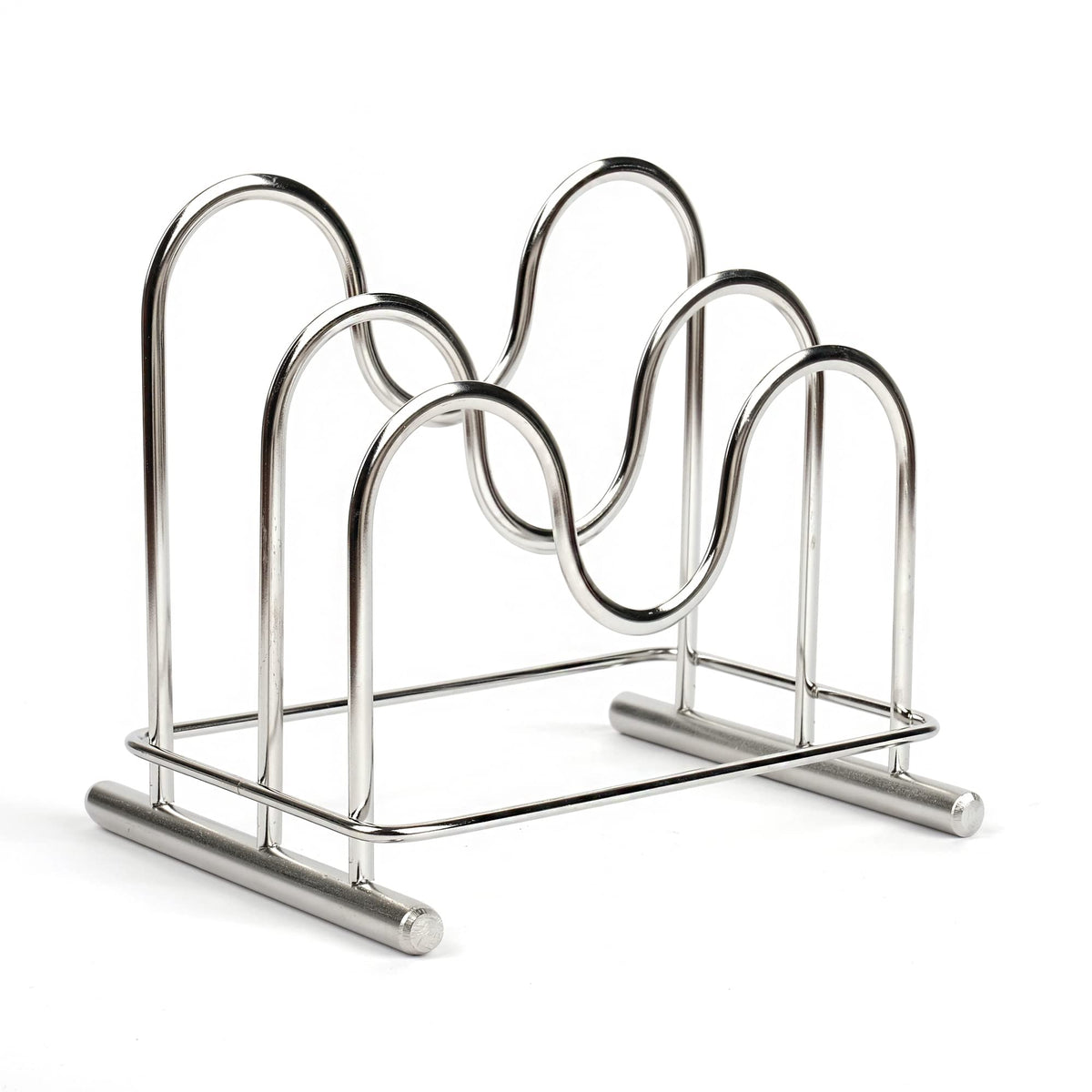 LENITH cutting-board-holder 2-section rack in view, keeps boards organized.