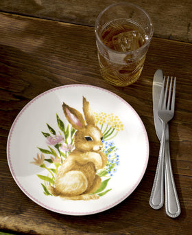 Lenox 897155 Bunny Accent Plates microwave-safe label for quick meals