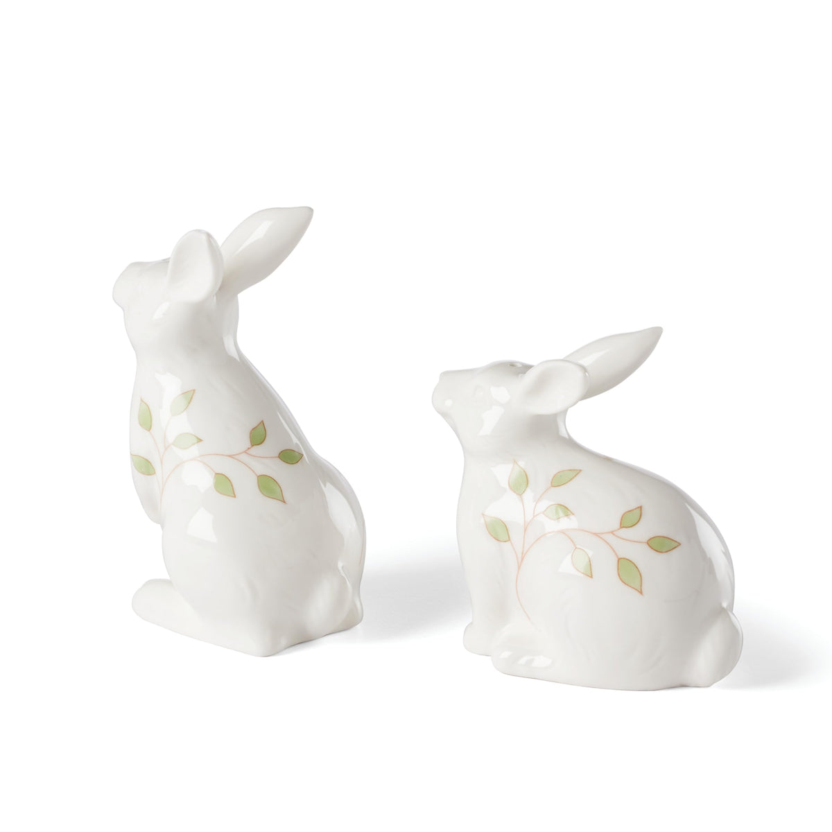 Lenox Bunny porcelain detail highlights intricate carving and floral accents