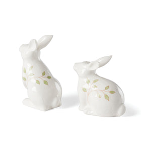 Lenox Bunny porcelain detail highlights intricate carving and floral accents