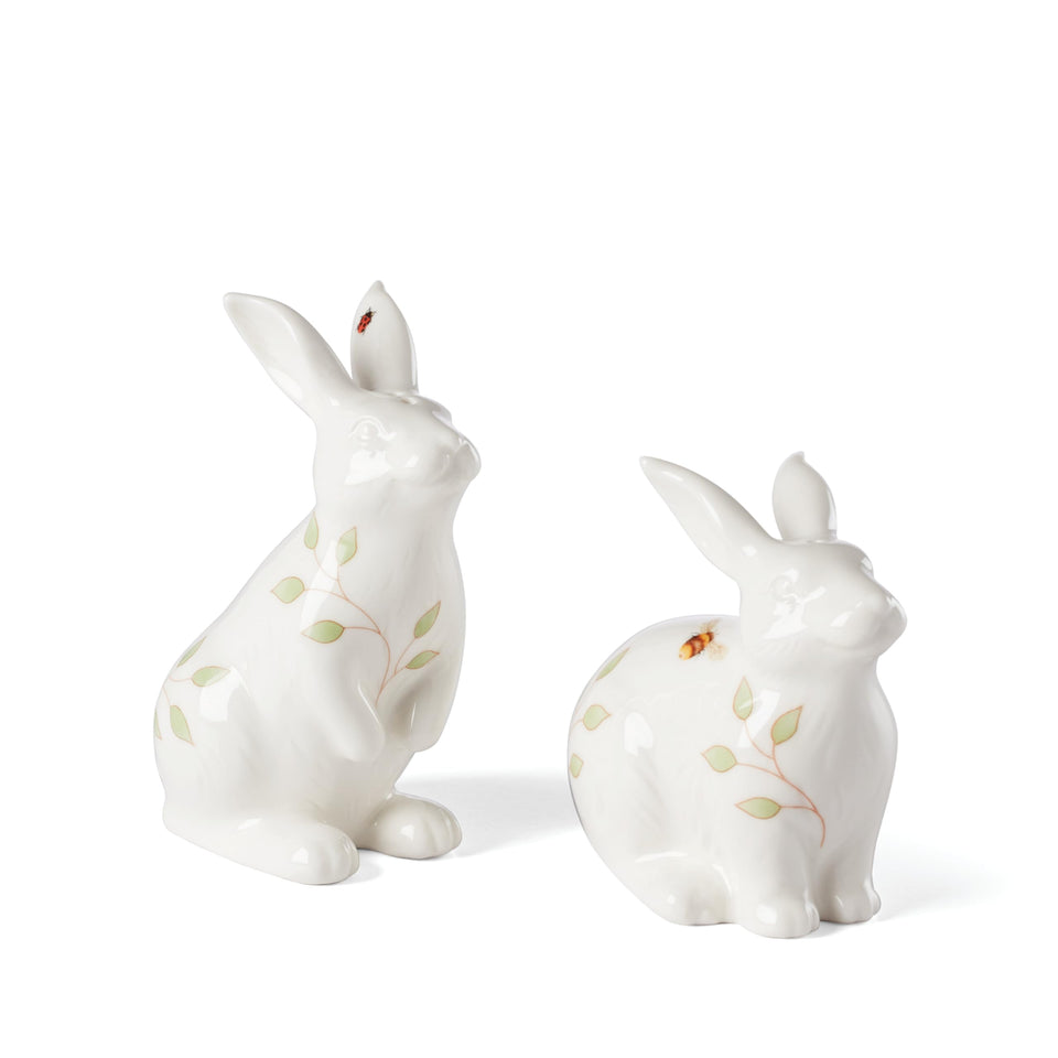 Lenox Butterfly Meadow Bunny salt and pepper set enhances spring tables