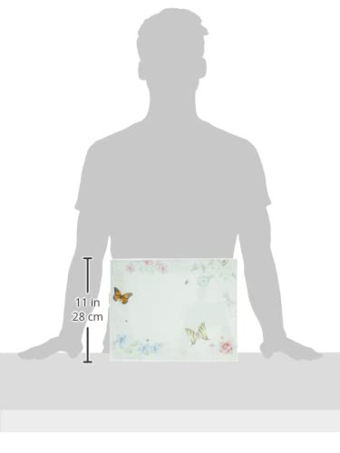 Butterfly Meadow design on Lenox glass cutting board enhances kitchen decor