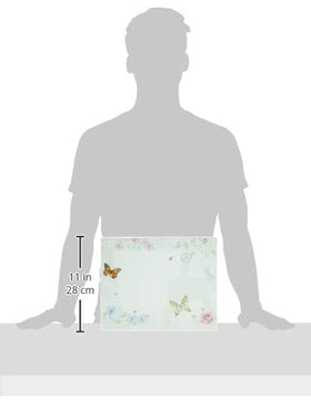 Butterfly Meadow design on Lenox glass cutting board enhances kitchen decor