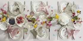 Lenox Butterfly Meadow dessert bowls provide stylish serving for fruit or sweets.