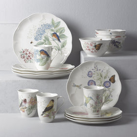 Lenox Butterfly Meadow Flutter scalloped edge mug emphasizes elegant garden-inspired dining