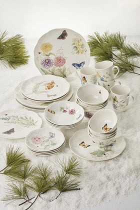 Lenox Butterfly Meadow fruit bowls offer practical, decorative dining options.