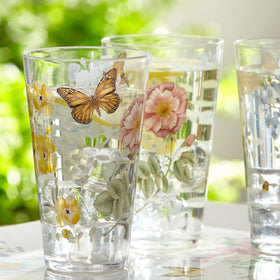 Lenox highball glasses are not glass and require hand washing.