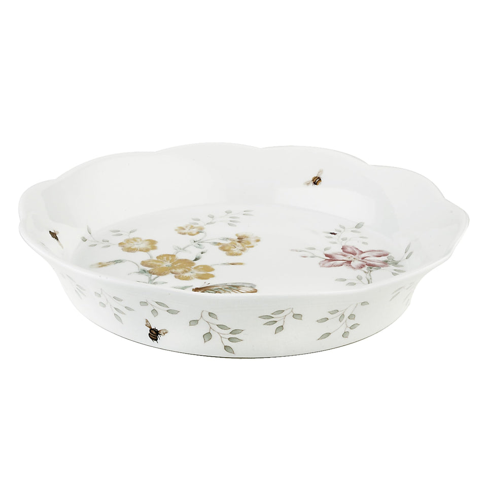 Lenox Butterfly Meadow Pie Dish edge highlights refined serving