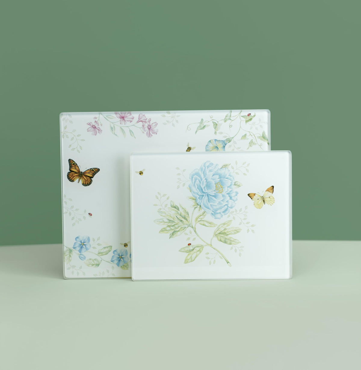 Large Lenox Butterfly Meadow board doubles as a cheese and fruit tray