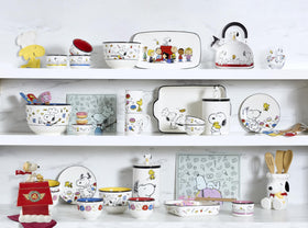 Lenox Chef Snoopy cap close-up highlights iconic baker’s cap and playful kitchen vibe.